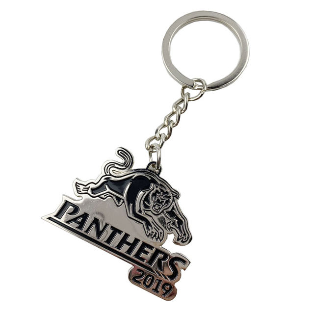 պատվերով կենդանիների լոգո հովազ արջ գայլ մետաղական բանալի շղթա