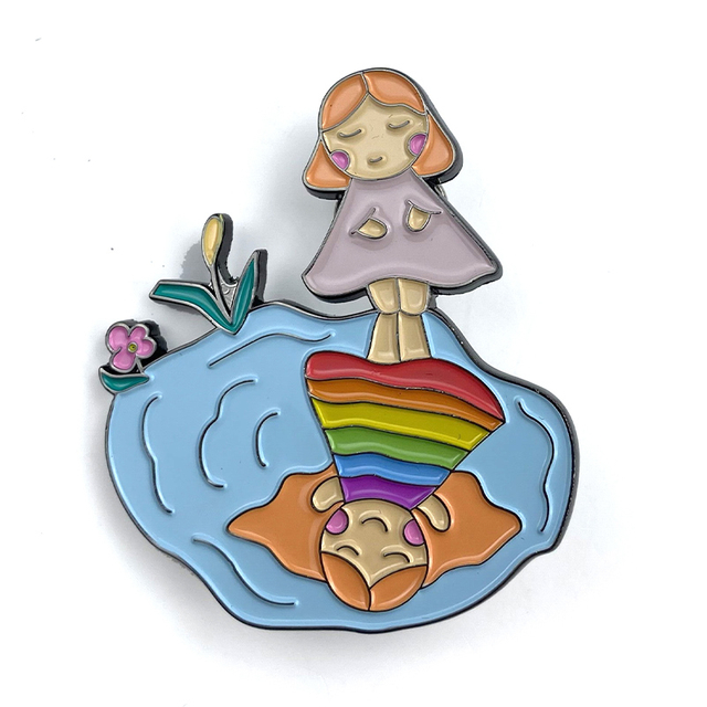 Fotografi Soft Frog Emalj Pin