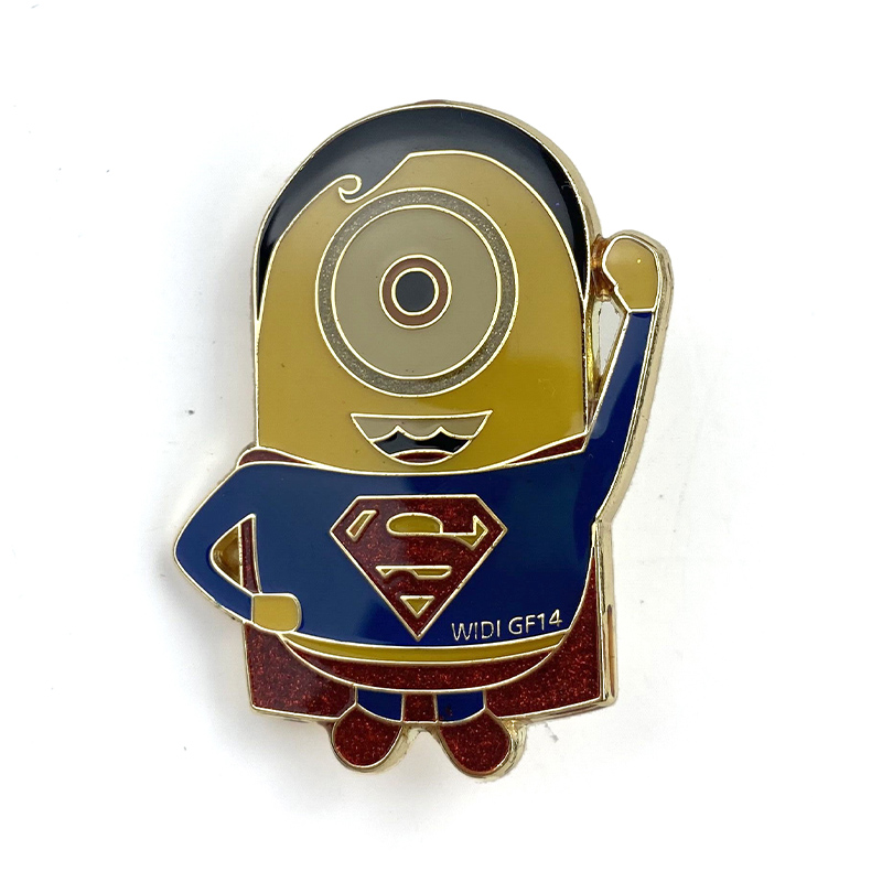 Paparkan Pin Enamel Superman Lembut