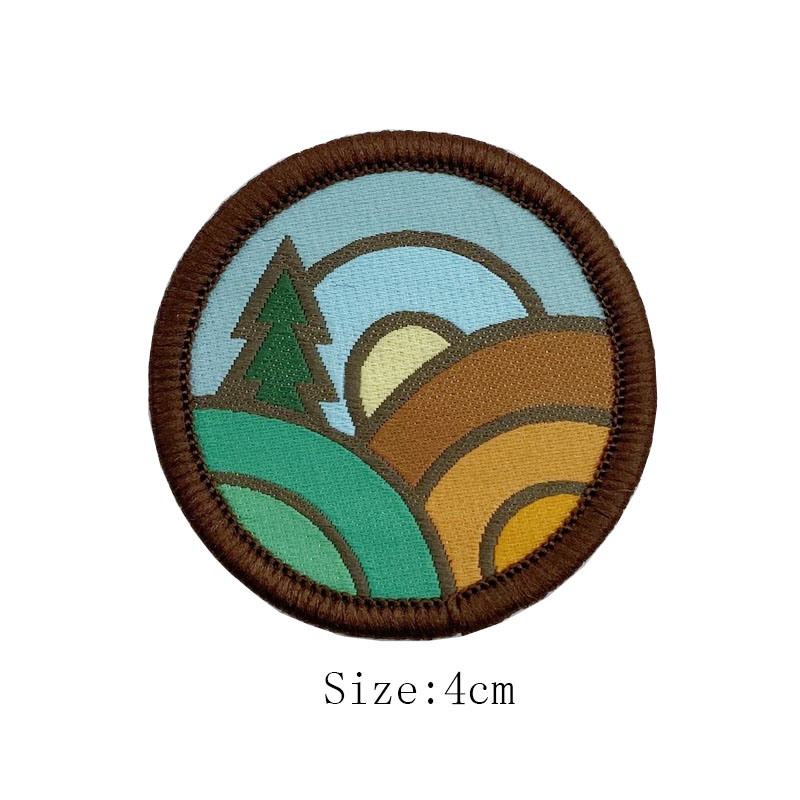 Rubber Silk Woven Patch for School Clothing