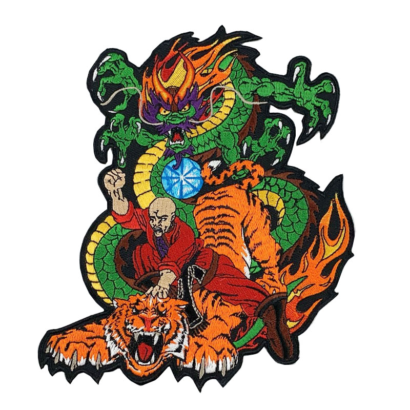 Dragon Textile Embroidery Patch for Shoe