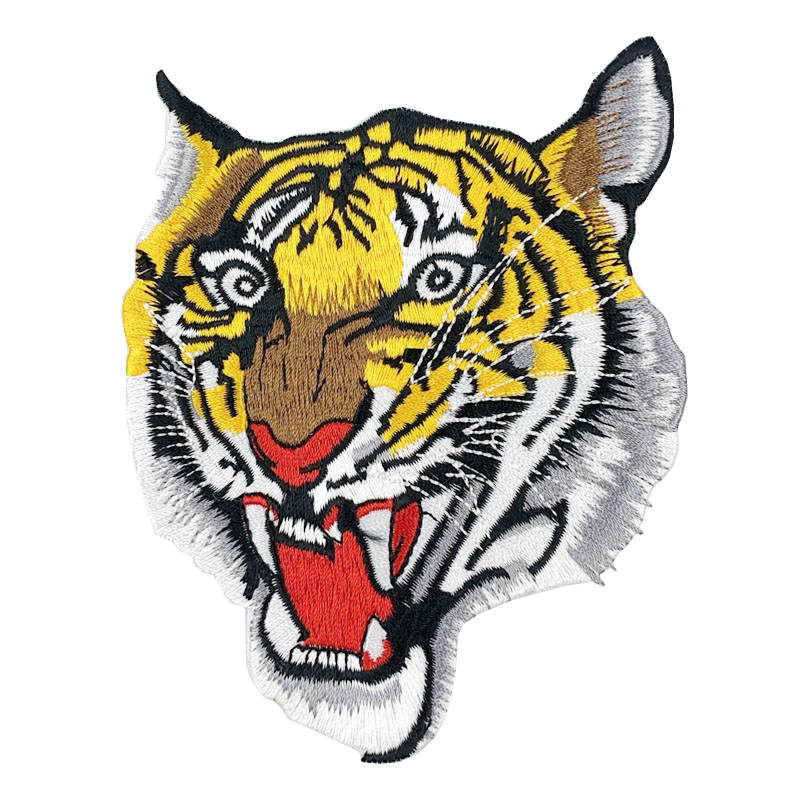 Tiger Custom Embroidery Patch para sa Mga Kamiseta