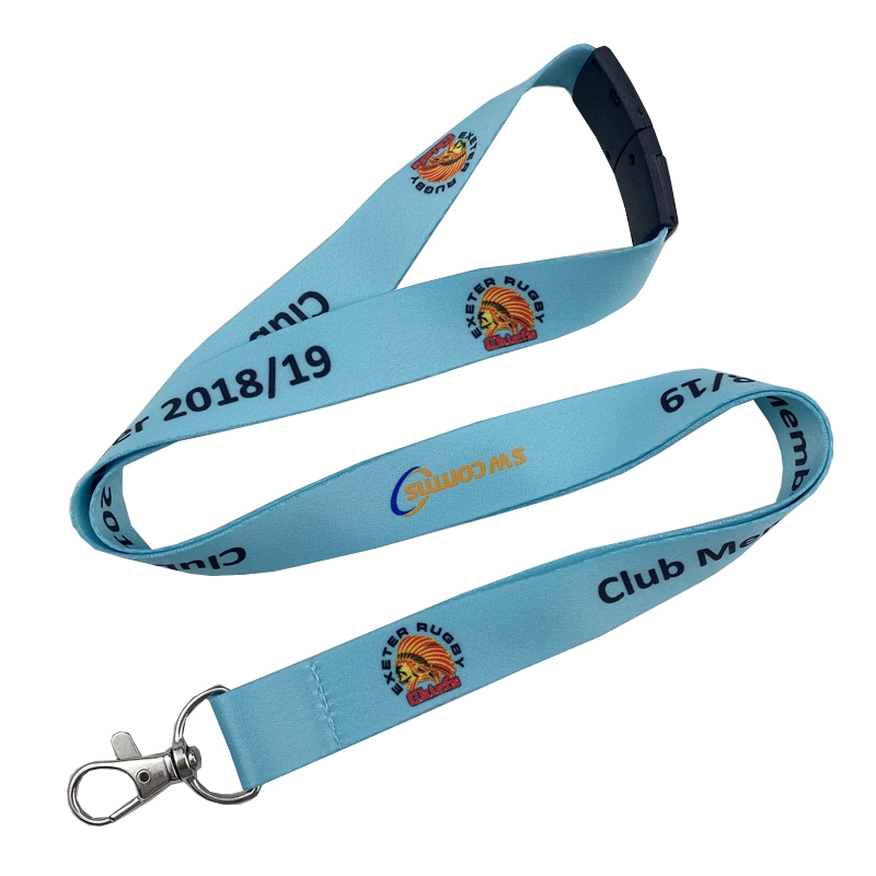 Printed ID Satin Heat Transfer Lanyard for Promotion