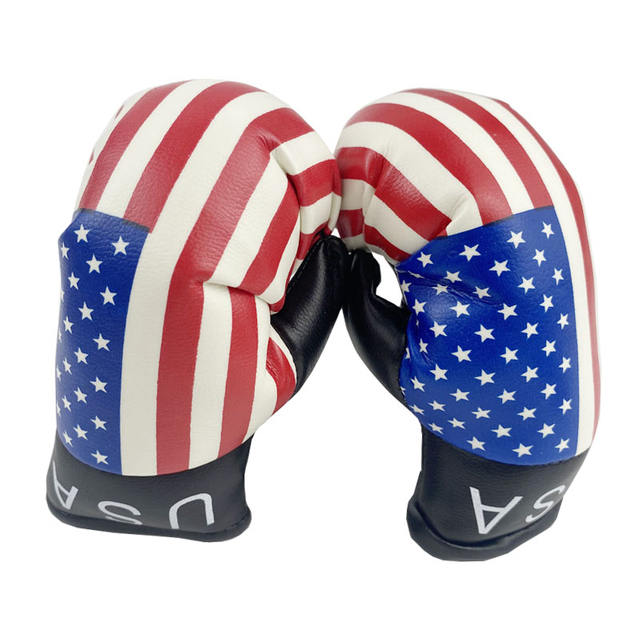 Graziosa decorazione portachiavi con guantoni da boxe in pelle