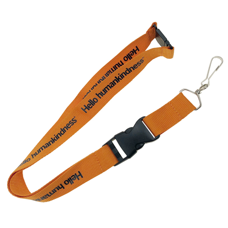 Metal Clip High Quality Polyester Lanyard for Mobile Phone