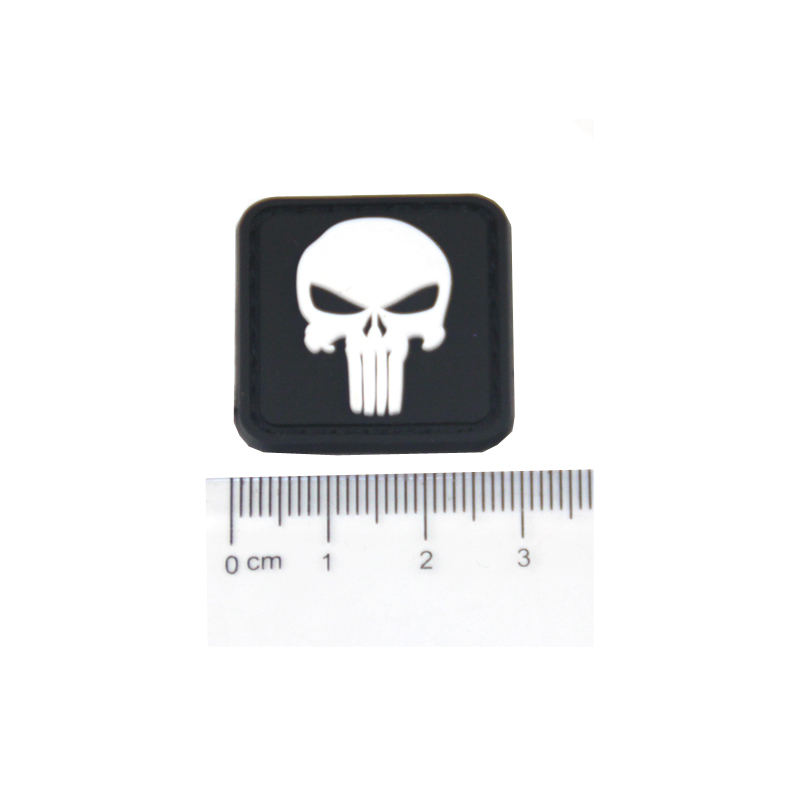စိတ်ကြိုက် Skull Rubber Pvc Patch