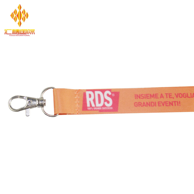 Nekband katoen hitte-oordrag lanyard vir promosie geskenk