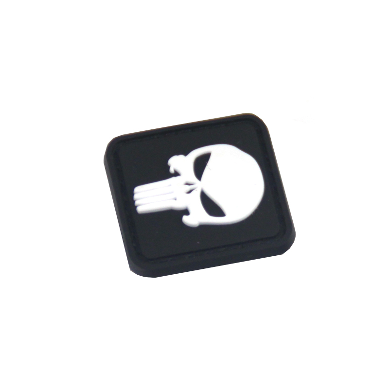 စိတ်ကြိုက် Skull Rubber Pvc Patch